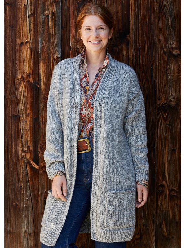 Lana Grossa ДЛИННАЯ КОФТА Landlust Winterwolle