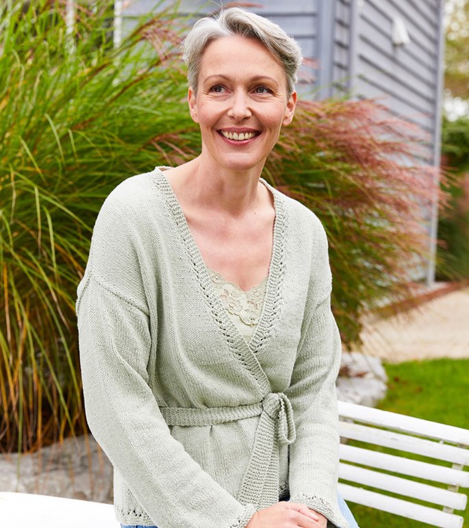 Lana Grossa WRAPPED JACKET Landlust Sommerseide