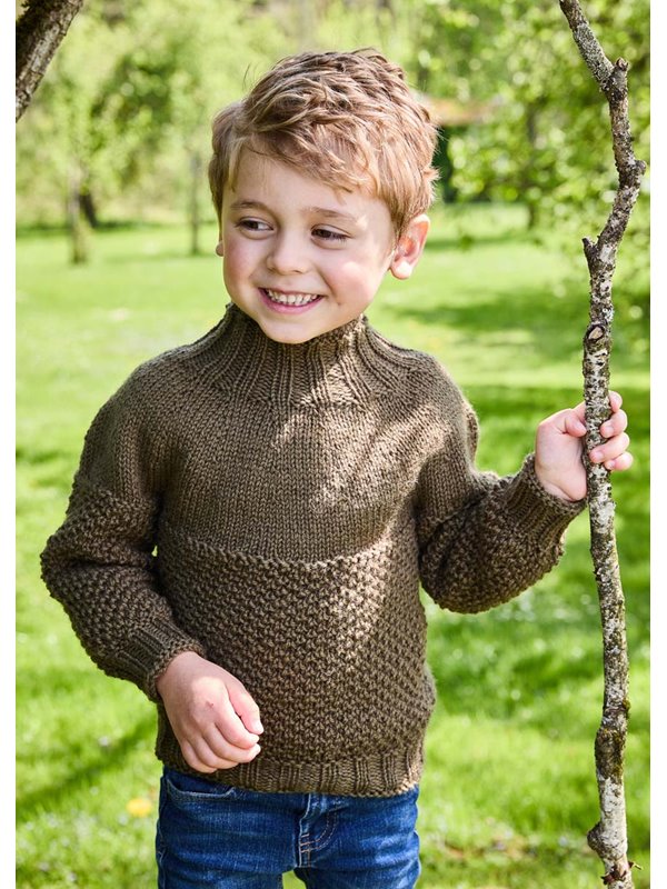 Lana Grossa ДЕТСКИЙ ПУЛОВЕР Landlust Naturwolle