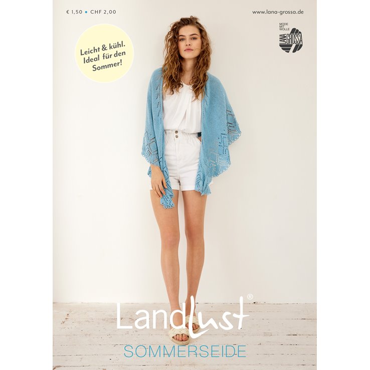 LANDLUST SOMMERSEIDE Booklet - Журнал на немецком, инструкции на русском языкеq от Lana Grossa