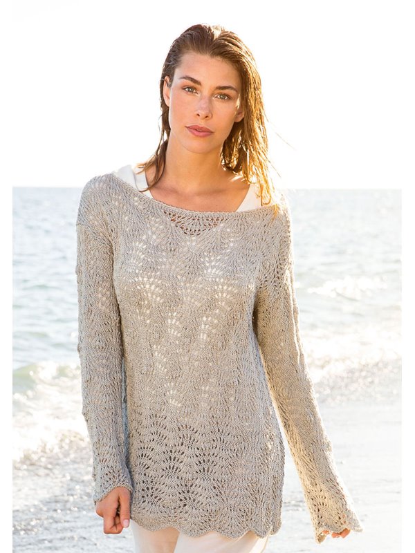 Lana Grossa Пуловер Solo Lino