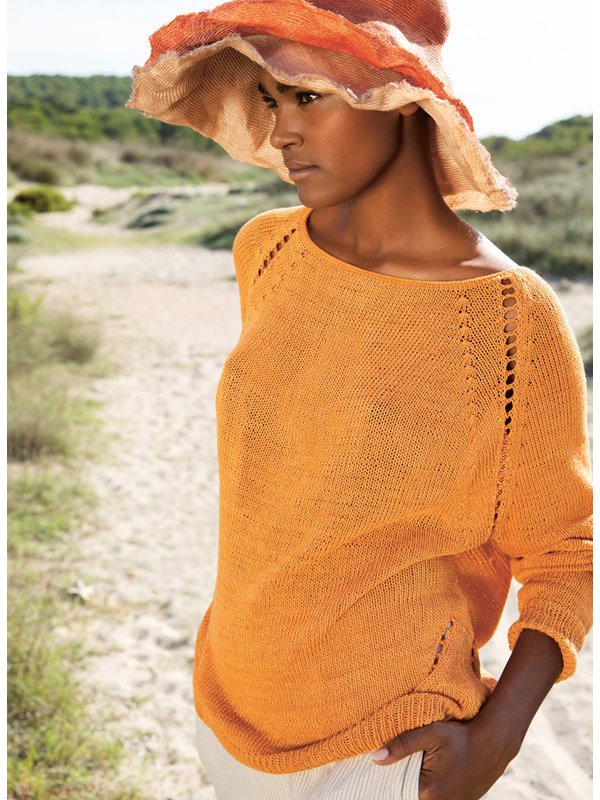 Lana Grossa ПУЛОВЕР Solo Lino