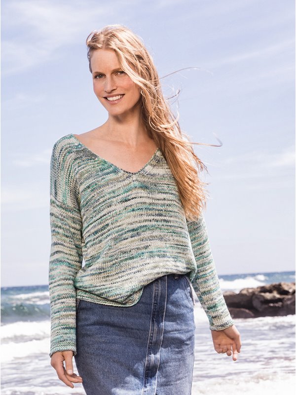 Lana Grossa V-ПУЛОВЕР Certo Print