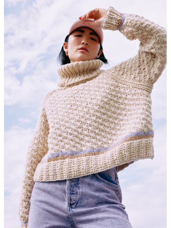 Lana Grossa ПУЛОВЕР Lovely Cotton (lala Berlin) & Brillino