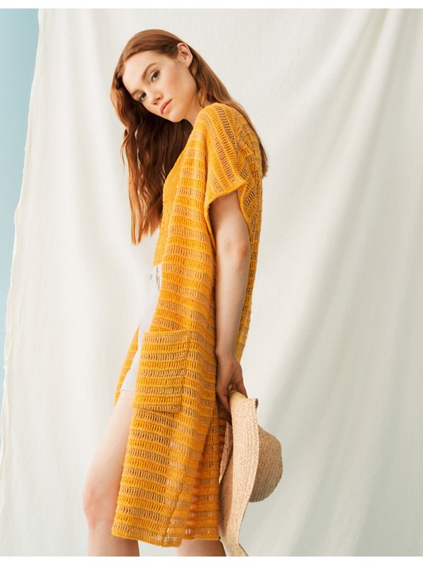 Lana Grossa ЖИЛЕТ Solo Lino/Ecopuno