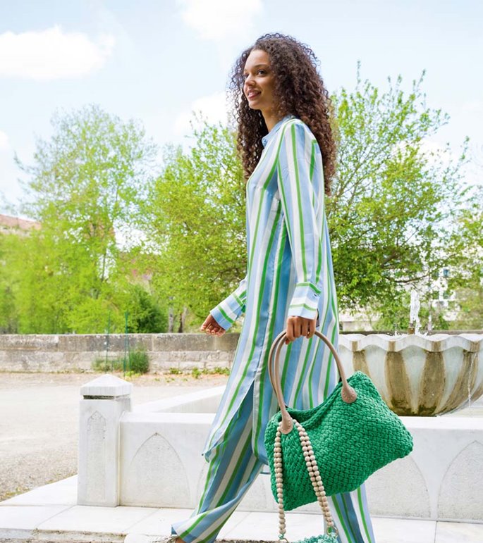 Lana Grossa FLECHTMUSTERTASCHE The Tube