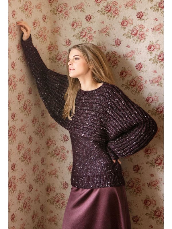 Lana Grossa Подчеркивающий фигуру топ Cometa