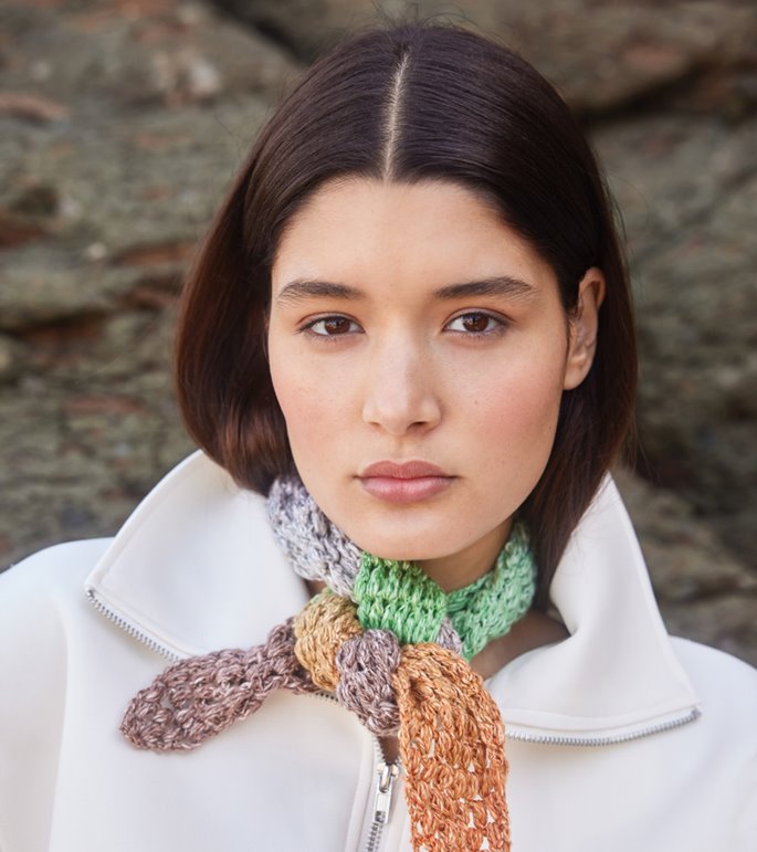 Lana Grossa HÆKLET SJAL Gomitolo Collina - Hækleopskrift (SE)