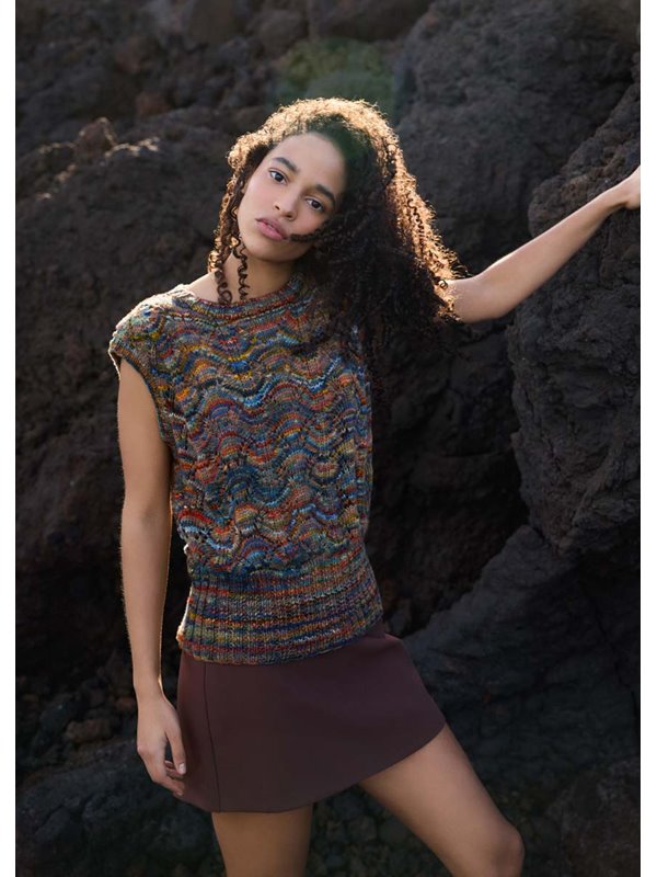 Lana Grossa ЖИЛЕТ Cotonella Multi