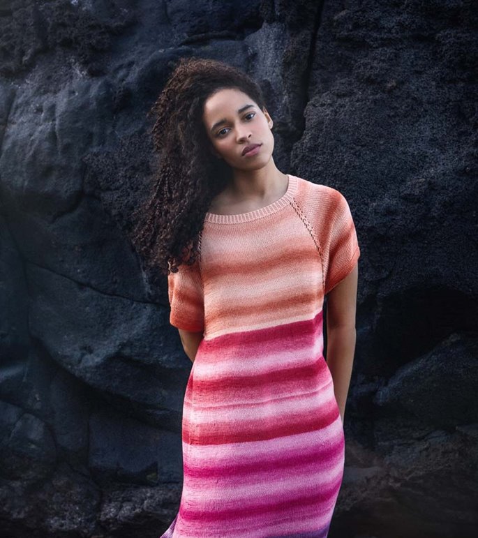 Lana Grossa KJOLE Gomitolo Tono - Strikkeopskrift (NO)