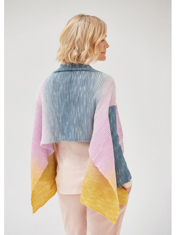 Lana Grossa ШАРФ С РУКАВАМИ Cool Wool Lace hand-dyed