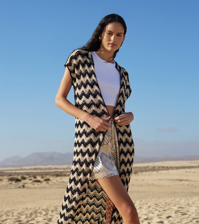 Lana Grossa LANG VEST I TAKKEMØNSTER Nastrino