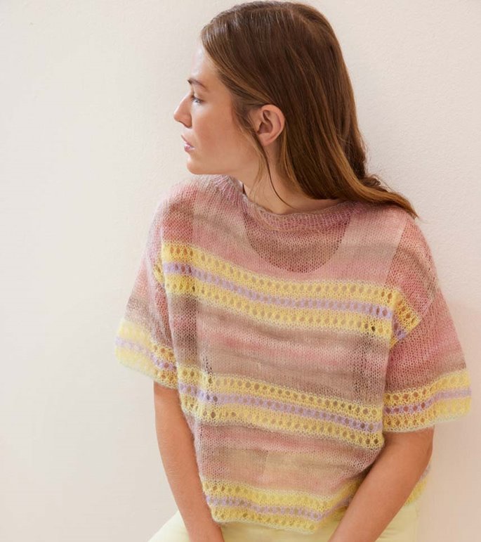 Lana Grossa T-SHIRT Silkhair & Cottonhair - Stickmönster (SE)