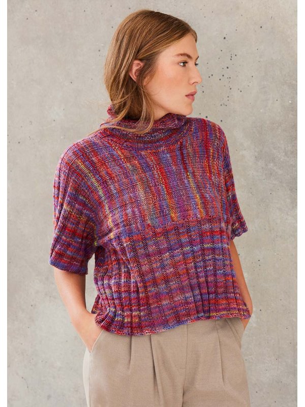 Lana Grossa ПУЛОВЕР Cotonella Multi