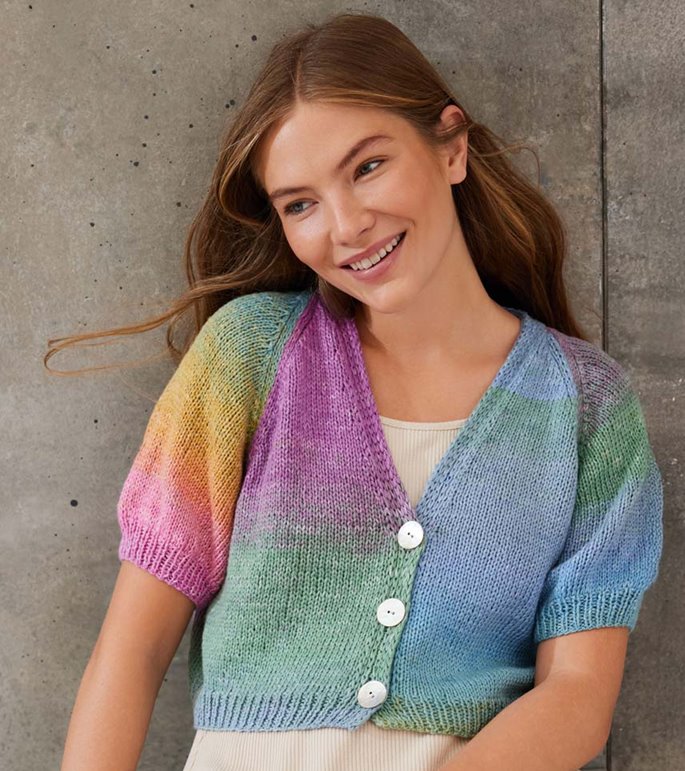 Lana Grossa SHORT RAGLANJACKET Cotonella