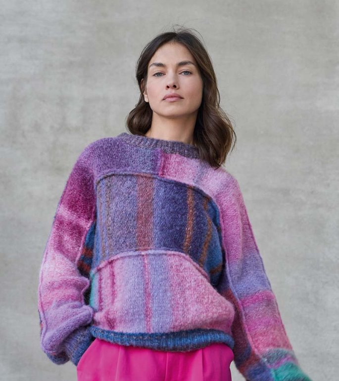 Lana Grossa ПУЛОВЕР Gigante Multi