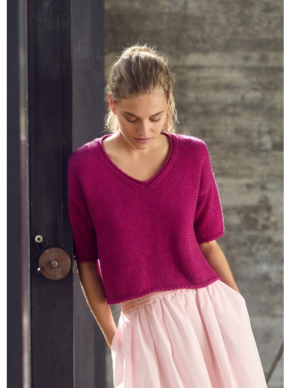 Lana Grossa V-образная футболка. Summer Softness.