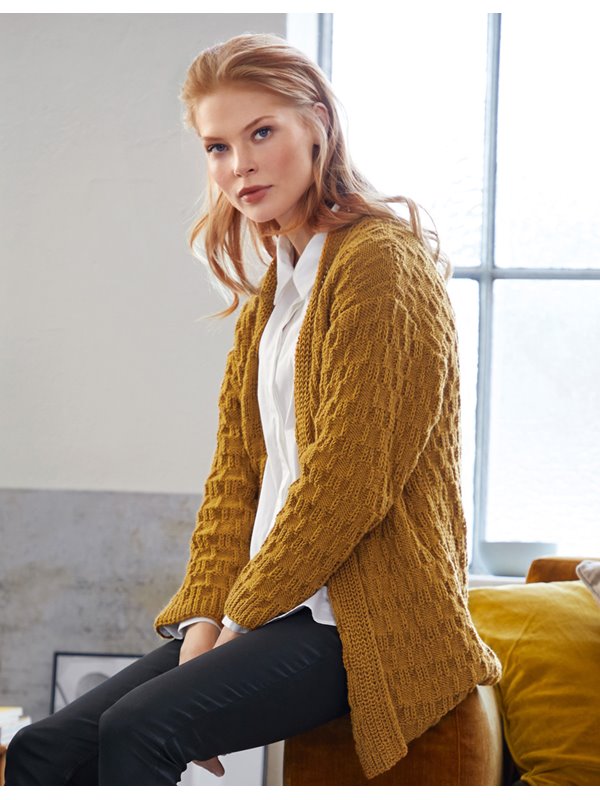 Lana Grossa КАРДИГАН Cool Wool Big Melange