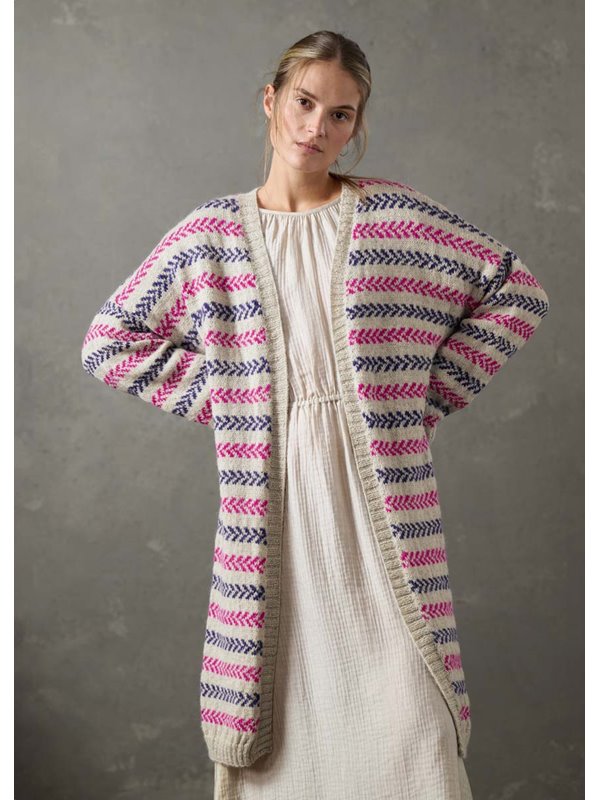 Lana Grossa КАРДИГАН Natural Lama Fine