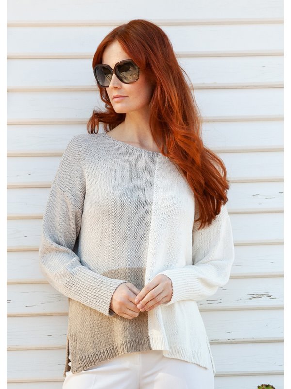 Lana Grossa ПУЛОВЕР Solo Lino