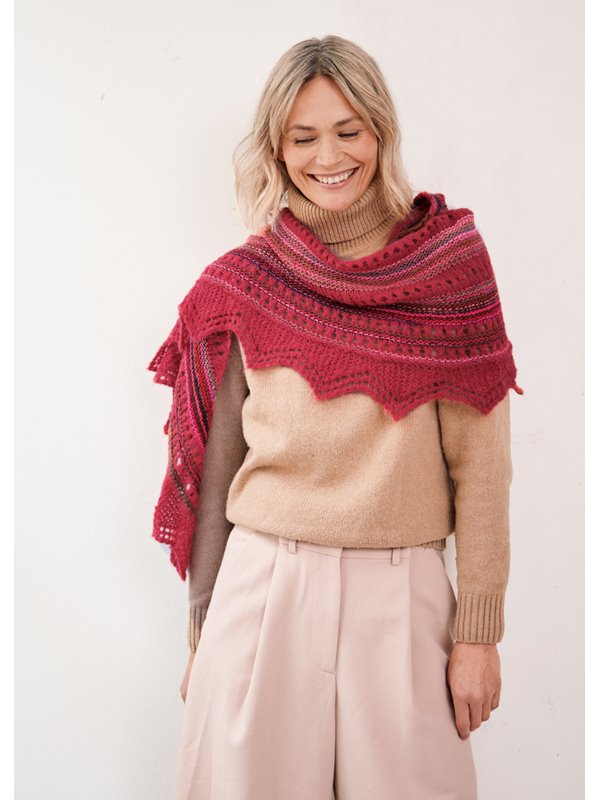 Lana Grossa ПЛАТОК Colorissimo & Setasuri Big