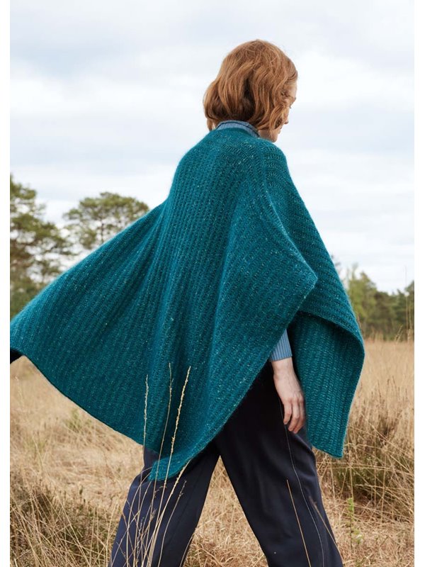 Lana Grossa ПОНЧО Cashmere 16 Fine & Natural Superkid Tweed