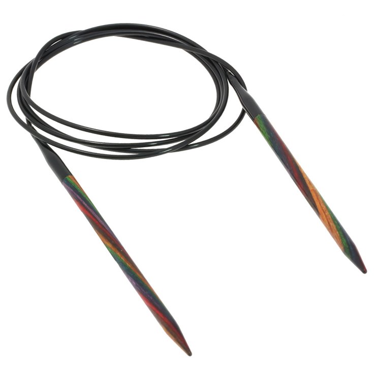 Lana Grossa Круговые спицы Design-Holz Multicolor № 5,0 длина 120 см