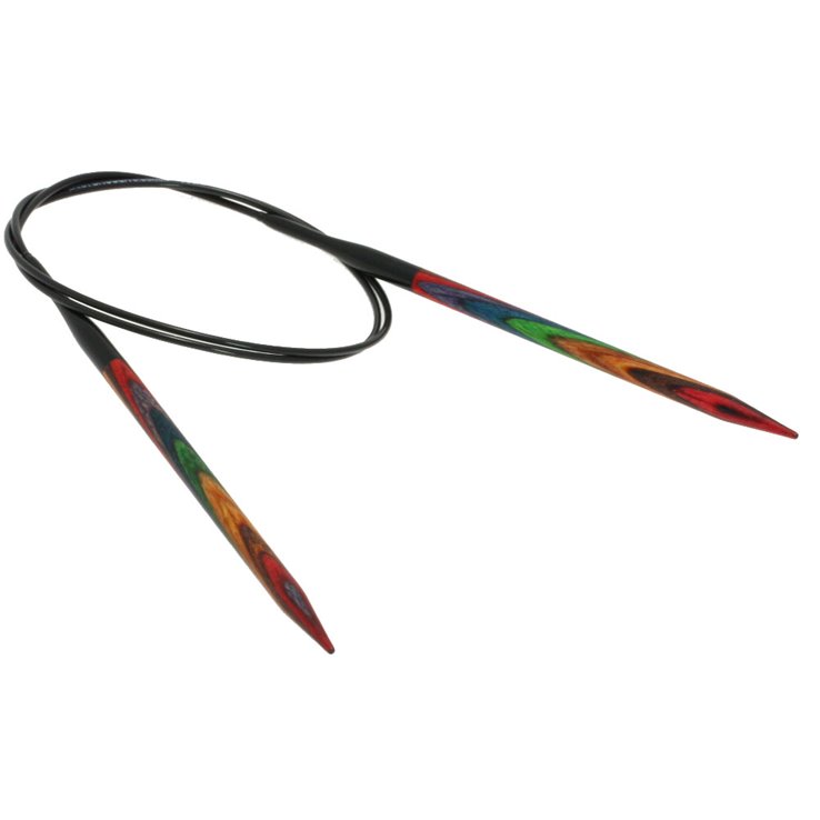 Lana Grossa Круговые спицы Design-Holz Multicolor № 5,5 длина 80 см