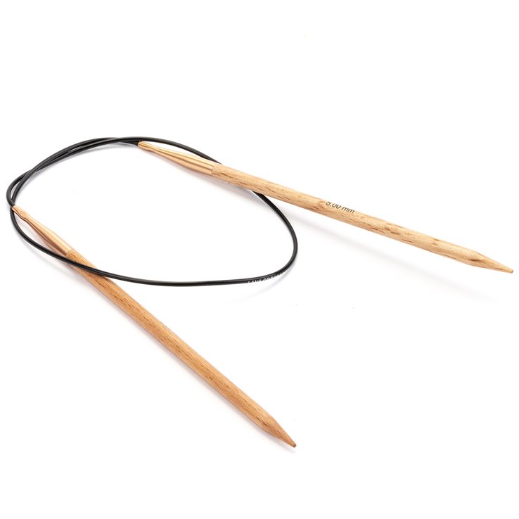 Lana Grossa Круглые спицы из боковое дерево (Tanja Steinbach Edition), размер 5,0/60 cm