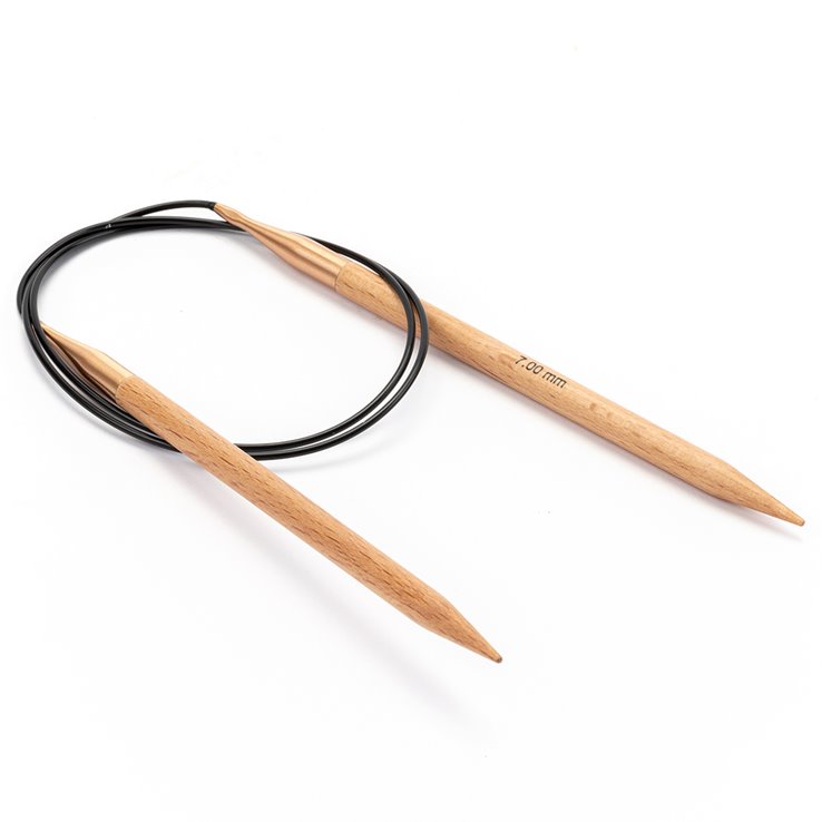 Lana Grossa Круглые спицы из боковое дерево (Tanja Steinbach Edition), размер 7,0/80 cm