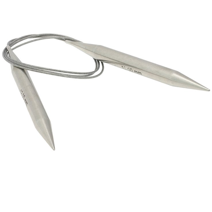 Lana Grossa Круговые спицы из нержавеющей стали 12,0/100 см