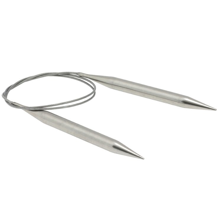 Lana Grossa Круговые спицы из нержавеющей стали 10,0/80 см