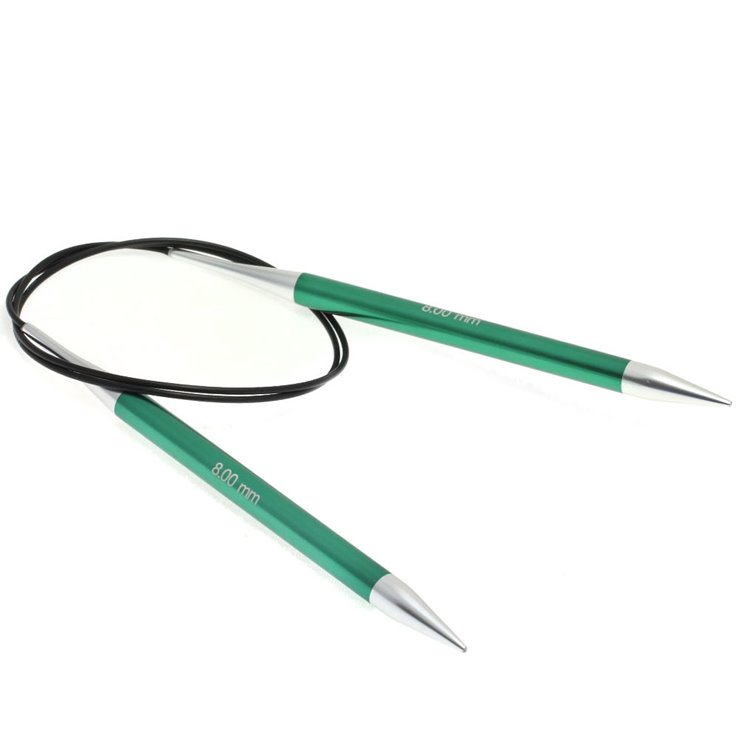 Lana Grossa Круговые спицы алюминий Rainbow № 8,0/80см